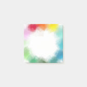 Moderne Abstracte Kunst Regenboog Kleuren Geel Sin Post-it® Notes (Voorkant)
