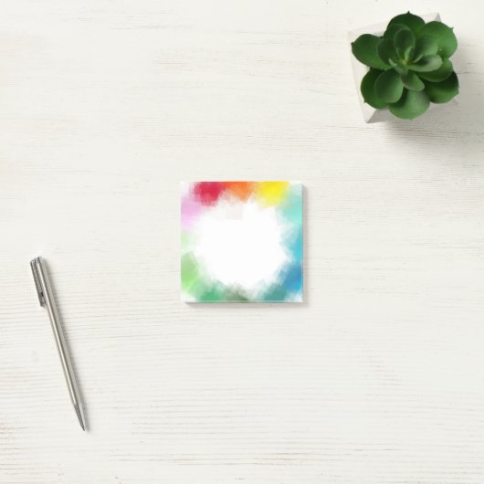 Moderne Abstracte Kunst Regenboog Kleuren Geel Sin Post-it® Notes (Kantoor)