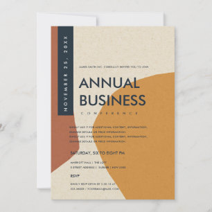 MODERNE ABSTRACTE KUNST ROEST ORANJE CONFERENTIE E KAART