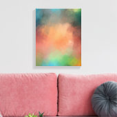 Moderne Abstracte kunst Rood Blauw Geel Groen Kleu Canvas Afdruk (Insitu (Woonkamer))
