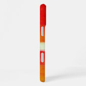 Moderne Abstracte Kunst - Rood Geel Wit iPhone Hoesje (Rechterkant)