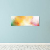 Moderne Abstracte kunst Rood Roze Geel Groen Blauw Canvas Afdruk (Insitu (Houten vloer))