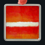 Moderne Abstracte kunst - Rothko Style Metalen Ornament<br><div class="desc">Wie herinnert zich niet Rothko,  een van de oude meesters van de abstracte kunst? Een unieke kunstdruk geïnspireerd op Rothko's stijl en eenvoud.</div>
