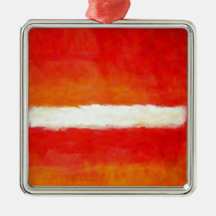 Moderne Abstracte kunst - Rothko Style Metalen Ornament