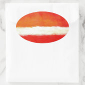 Moderne Abstracte kunst - Rothko Style Ovale Sticker (Tas)