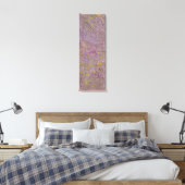 Moderne Abstracte kunst Roze Groen Paars Zwart Canvas Afdruk (Insitu (Slaapkamer))