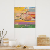 Moderne Abstracte kunst schilderij van Richard Die Poster (Keuken)