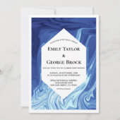 Moderne Abstracte kunst, stijlvol huwelijk Kaart (Voorkant)