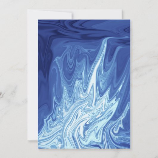 Moderne Abstracte kunst, stijlvol huwelijk Kaart (Achterkant)