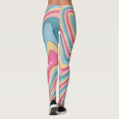Moderne Abstracte Kunst Stretch Fit Leggings Activ (Achterkant)