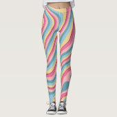 Moderne Abstracte Kunst Stretch Fit Leggings Activ (Voorkant)