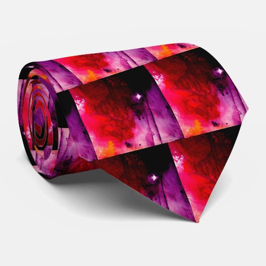 Moderne Abstracte kunst Stropdas (Opgerold)