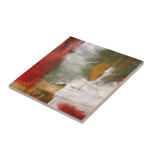 Moderne Abstracte kunst Tegeltje (Zijkant)