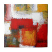 Moderne Abstracte kunst Tegeltje (Voorkant)