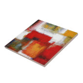 Moderne Abstracte kunst Tegeltje (Zijkant)