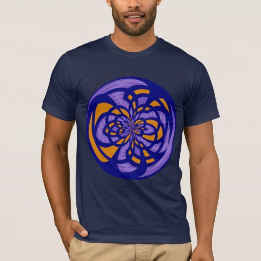 Moderne abstracte kunst teruggeven 3 t-shirt (Voorkant)