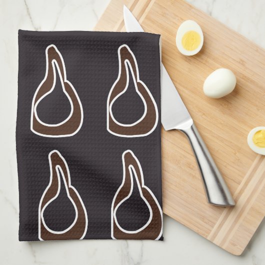 Moderne Abstracte kunst Theedoek (Quarter Fold)