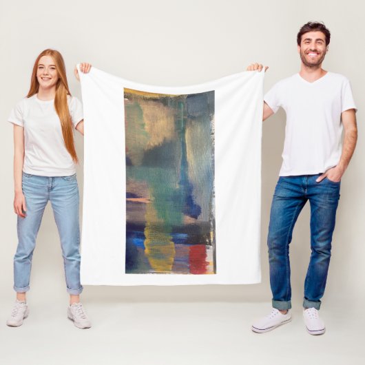 Moderne Abstracte Kunst Throw Fleece Deken (In situ)