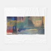 Moderne Abstracte Kunst Throw Fleece Deken (Voorkant (Horizontaal))