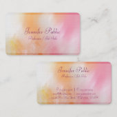 Moderne Abstracte kunst Trendy Colorful Luxer Visitekaartje (Voorkant / Achterkant)