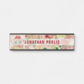 Moderne Abstracte kunst Trendy Sjabloon Elegant Deurbordje (Voorkant)