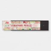 Moderne Abstracte kunst Trendy Sjabloon Elegant Deurbordje (Voorkant)