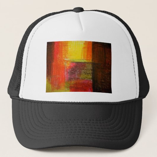 Moderne Abstracte kunst Trucker Pet (Voorkant)
