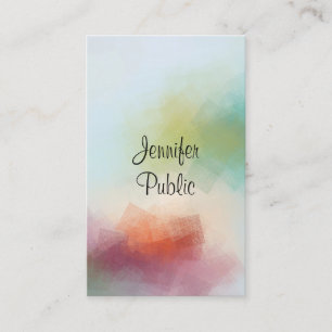 Moderne Abstracte kunst Typografie Trendy Verticaa Visitekaartje