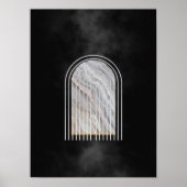 Moderne Abstracte kunst uit de midden eeuw minimal Poster (Voorkant)