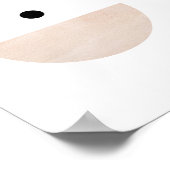 Moderne Abstracte kunst uit de midden eeuw minimal Poster (Hoek)