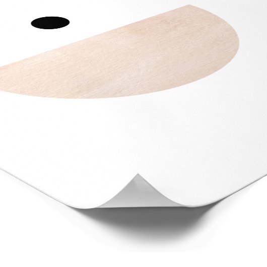 Moderne Abstracte kunst uit de midden eeuw minimal Poster (Hoek)