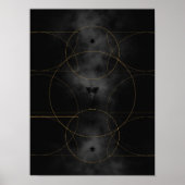 Moderne Abstracte kunst uit de midden eeuw minimal Poster (Voorkant)