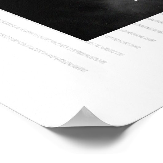 Moderne Abstracte kunst uit de midden eeuw minimal Poster (Hoek)