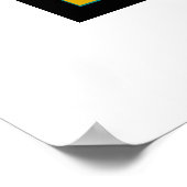 Moderne Abstracte kunst uit het midden van de eeuw Poster (Hoek)