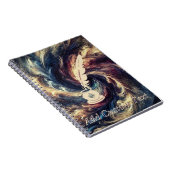 Moderne Abstracte Kunst van de Ganzepen Notitieboek (Rechterzijde)