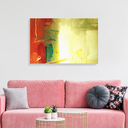 Moderne Abstracte kunst verpakt canvas (Insitu (Woonkamer))