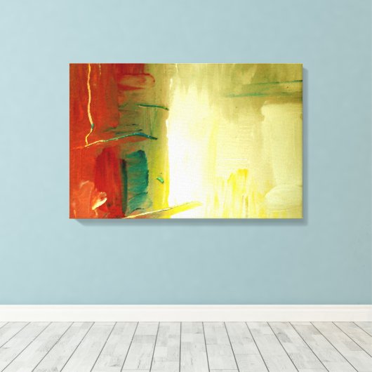 Moderne Abstracte kunst verpakt canvas (Insitu (Houten vloer))