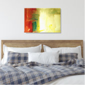 Moderne Abstracte kunst verpakt canvas Afdruk (Insitu (Slaapkamer))