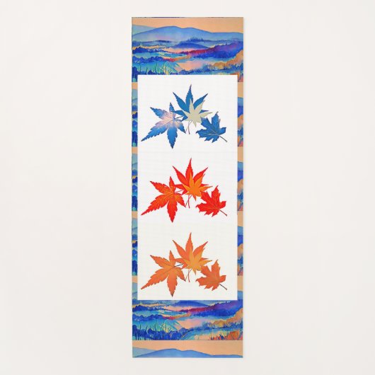 Moderne Abstracte kunst Verzachtende Kalmerende es Yogamat (Voorkant)