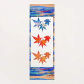 Moderne Abstracte kunst Verzachtende Kalmerende es Yogamat (Achterkant)