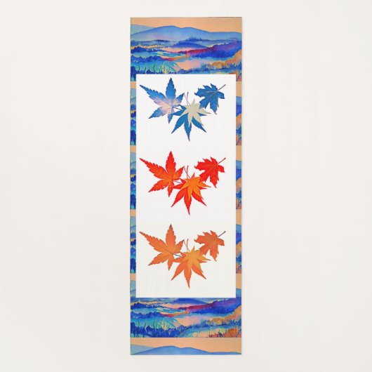 Moderne Abstracte kunst Verzachtende Kalmerende es Yogamat (Achterkant)