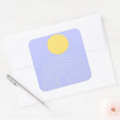 moderne abstracte kunst vierkante sticker (Envelop)