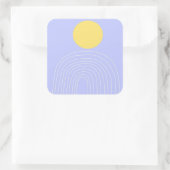 moderne abstracte kunst vierkante sticker (Tas)