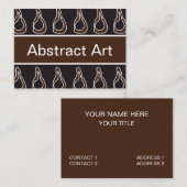 Moderne Abstracte kunst Visitekaartje (Voorkant / Achterkant)