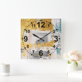 Moderne Abstracte Kunst Wandklok (Huis)