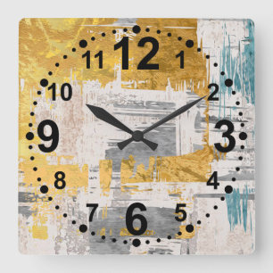 Moderne Abstracte Kunst Wandklok