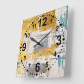 Moderne Abstracte Kunst Wandklok (Hoek)