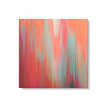 Moderne Abstracte kunst, warm roze en Oranje