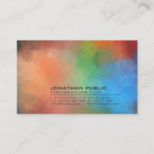 Moderne Abstracte kunstachtergrond Professionele P Visitekaartje (Voorkant)