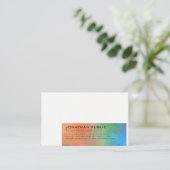 Moderne Abstracte kunstachtergrond Professionele P Visitekaartje (Staand voorkant)